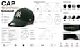 design custom hat and cap tech packs with realistic mockups