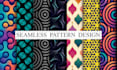 design trendy geometric seamless patterns