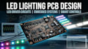 create led lighting pcb, driver and embedded systems