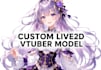 create anime live2d model live2d cubism vtuber avatar rig ready vtuber model