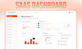 design saas dashboard UI UX design, web app UI and admin panel in figma