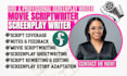 write screenplay, movie script, feature film script, short film, screenwriting