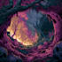 create a dark, horror, underground art illustration