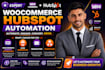 setup woocommerce hubspot automation, lead generation, newsletter, workflow