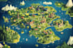 design unique vector map illustration or street map