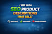 write product descriptions for amazon etsy and ebay
