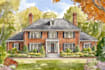 create a custom pen and watercolor house or building