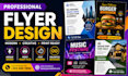 design a professional flyer, brochure, poster and leaflet