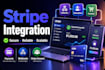 do stripe integration for payments, webhooks and subscriptions