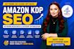 amazon KDP SEO, keyword research, category optimization, horror KDP book ranking