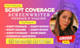 give script coverage, screenplay adaptation, polish screenwriting movie script