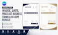 do editable canva invoice, quote, pricelist,business forms and receipt bundle