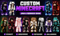 create custom minecraft java and bedrock skins