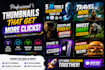 design eye catching youtube thumbnails