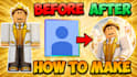 create your roblox game avatar into a custom profile picture