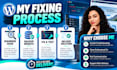 fix wordpress errors, bugs and HTML, CSS, PHP,  issues