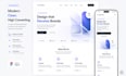 design a modern landing page UI UX in figma