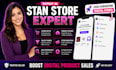 setup 7figure stan store and upload digital products for your stan store
