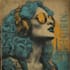 create collage retro album cover art design