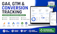 setup ga4, google tag manager GTM and conversion tracking