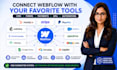 integrate webflow CRM forms and stripe payment systems for your website
