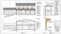 design barndominium floor plan pole barn house permit drawing elevation plan