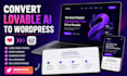 convert lovable ai to wordpress clone lovable website redesign lovable website