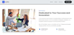 design a sleek startup landing page