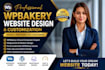 design or redesign wordpress website with elementor pro and wpbakery