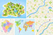 design custom tourist maps, road map, political map and gps navigation map