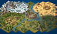 design isometric tilemap and tileset rpg game map seamless, snow tiles pixel art