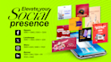 social media design with basic motion graphics animation