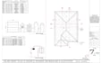 draft construction permit set,roof elevation layout plan,building section design