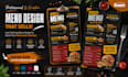 do restaurant menu, takeaway menu, trifold brochure design