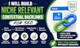 build niche relevant contextual backlinks for SEO