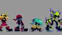 create animated fnf sprite animation for friday night funking game, pixel art