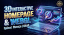 build an interactive landing page with immersive webgl animations