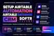 setup airtable automation airtable database crm softr expert