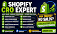 design shopify store, shopify redesign and shopify  website cro optimization