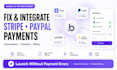 integrate and fix stripe, paypal, subscriptions and payments in bubble io