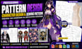 design pattern edges character design sew anime cloth pattern grading pattern