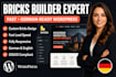 build a fast, german wordpress website using bricks builder