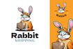 create a modern animals, courier logo with custom concepts