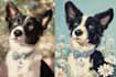 illustrate a pet portrait with disney style