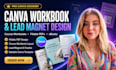 design canva course workbook fillable pdf lead magnet