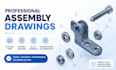design exploded assembly drawing, product cad and manufacturing documentation