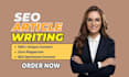 do SEO for blog posts, copywriting, content writing, article writing, email copy