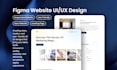 do figma website design, figma website ui ux design, and website design