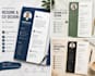 design a professional resume and CV in canva