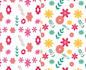 design cute and playful kids pattern design
